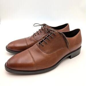 Cole Haan Hawthorne Cap Toe Oxford Shoes Men's British Tan Size US11.5M EU44.5